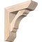 Ekena Millwork Olympic Slat Smooth Bracket w/ Offset Brace, Douglas Fir, 5 1/2"W x 18"D x 18"H BKT0604X18X18OLY06SDF - alternate 1